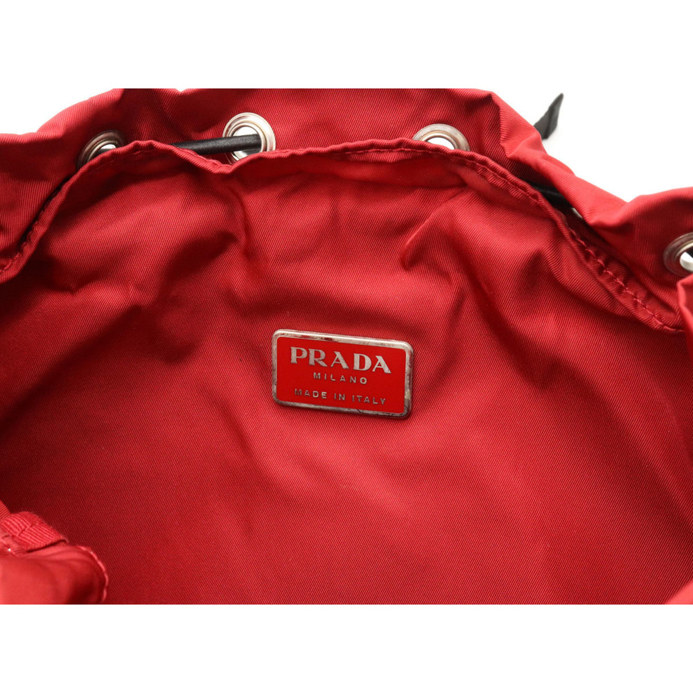 Prada Red Daypack Nylon Backpack - image 6